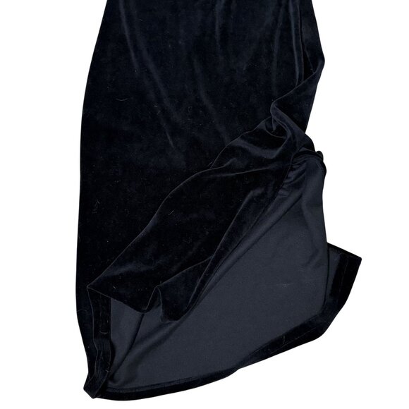 Juicy Couture Black Label Velvet Slip Dress Size 8‎ Y2K Glam Cocktail Date Night - Picture 6 of 9